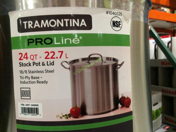Tramontina 24QT Stock Pot with Lid CostcoChaser