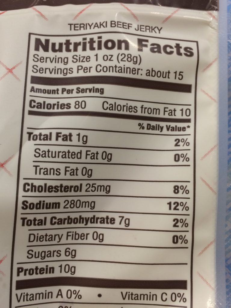 Costco1048594GoldenIslandTeriyakiBeefJerkychart CostcoChaser