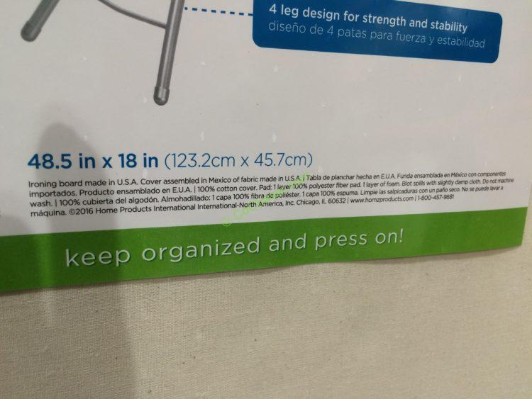 HOMZ Adjustable Height Ironing Board CostcoChaser