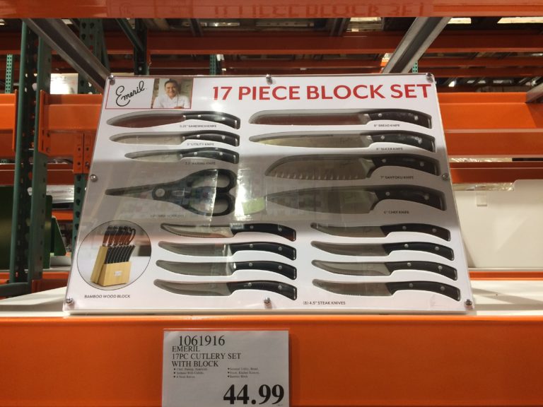 Emeril 17PC Cutlery Set with Block CostcoChaser
