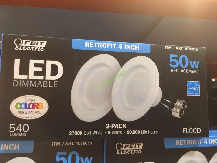 Feit Electric LED 4” Retrofit Kit Dimmable 2 Pack