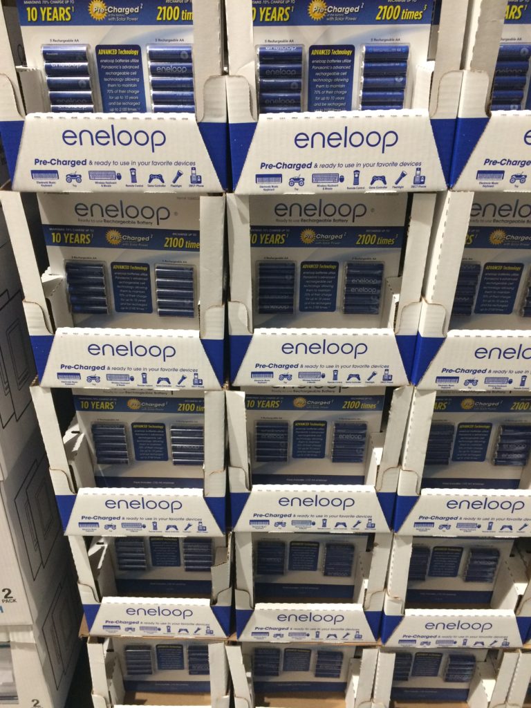 Panasonic Eneloop Rechargeable Batteries, 10 Pack for AA or 12 Pack for