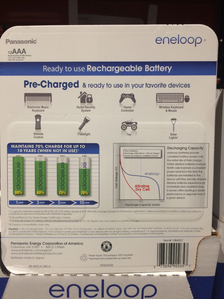 Costco10843341084337EneloopRechargeableBatteriesback1 CostcoChaser