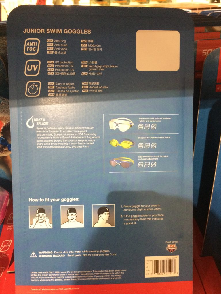 Costco1089097SpeedoYouthMaskandGoggleback CostcoChaser