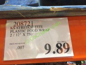 Costco-208721-Kirkland –Signature-Stretch-Tite-12- Plastic-Food-Wrap-tag