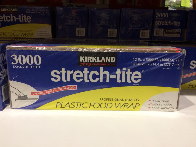 Kirkland Signature StretchTite 12″ X 3000′ Premium Plastic Food Wrap