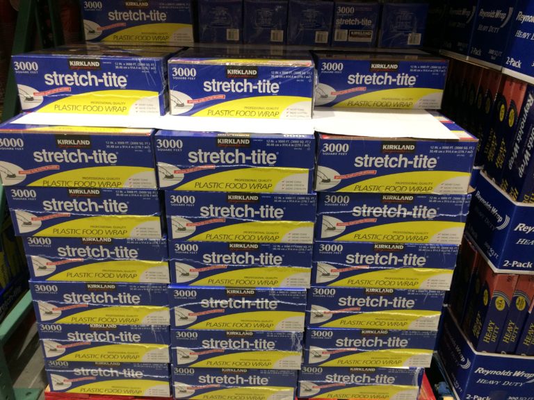 Kirkland Signature StretchTite 12″ X 3000′ Premium Plastic Food Wrap