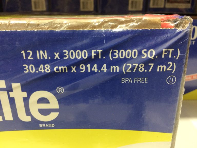 Kirkland Signature StretchTite 12″ X 3000′ Premium Plastic Food Wrap