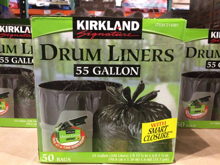 Kirkland Signature 55 Gallon Drum Liners 50 Count Box CostcoChaser