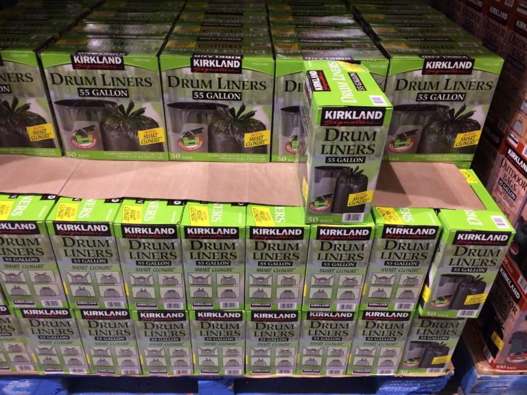 Kirkland Signature 55 Gallon Drum Liners 50 Count Box CostcoChaser