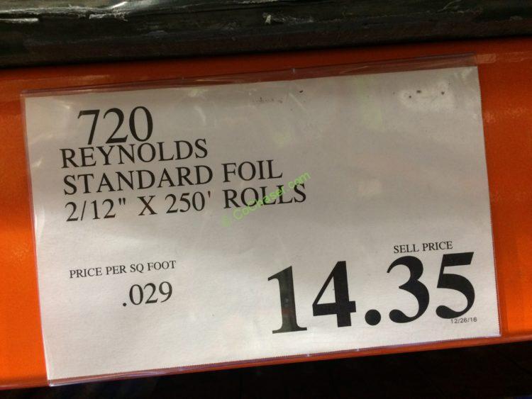 Costco720ReynoldsStandardFoil212250Rollstag CostcoChaser