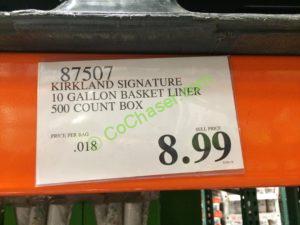 Costco-87507-Kirkland-Signature-10Gallon-Basket-Liner-tag