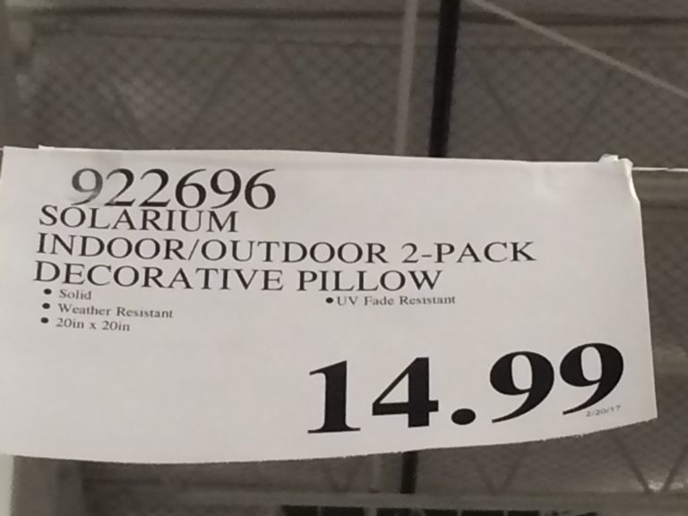 Solarium Indoor/Ourdoor 2Pack Decorative Pillow CostcoChaser
