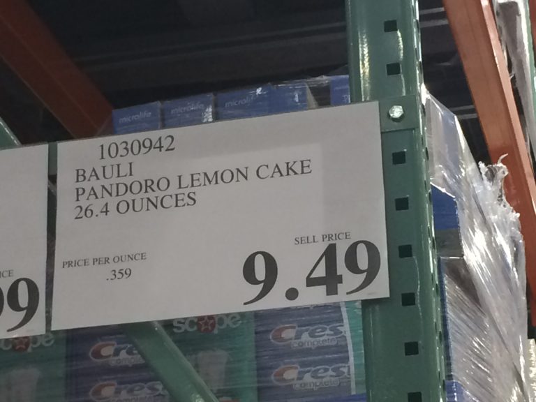 Costco 1030942 BauLi Pandoro Lemon Cake tag CostcoChaser