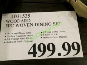 Costco-1031535-Woodard-5PC-Woven-Dinning-Set -tag