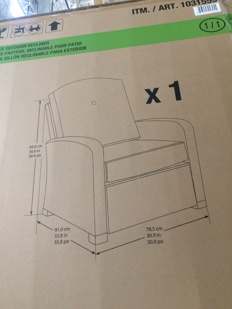 Costco1031559OutdoorWovenReclinersize CostcoChaser