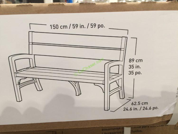 Costco-1031665-Keter-Outdoor-Bench-side