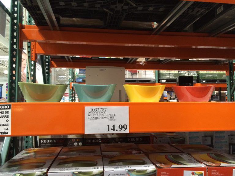 Over and Back What a Dish 4 Piece Colored Bowl Set CostcoChaser