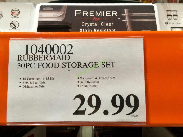 Costco1040002Rubbermaid30PCFoodStorageSettag CostcoChaser