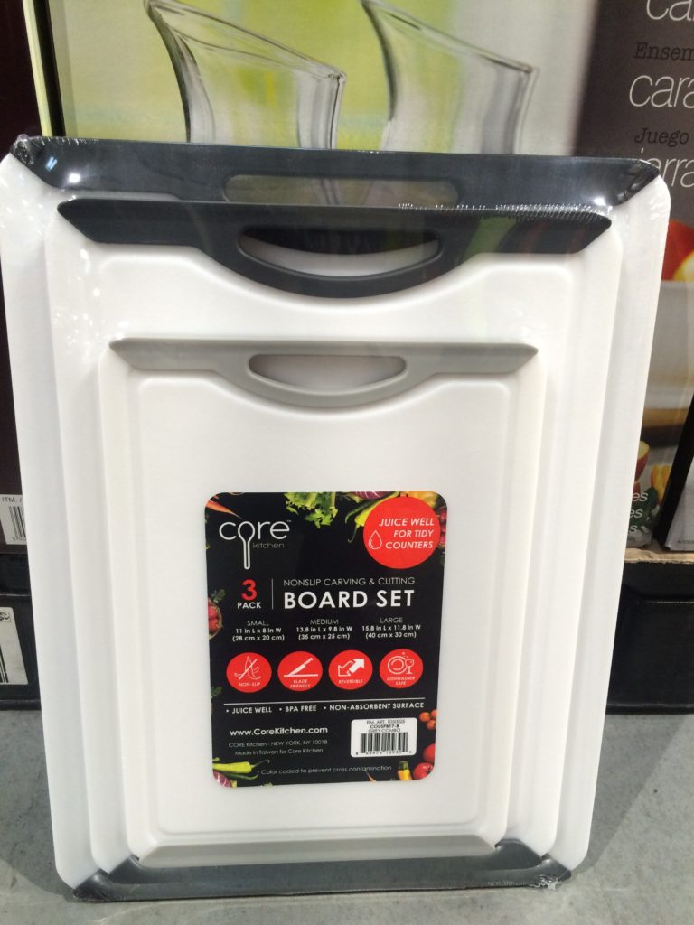 Core Kitchen 3PC Polypropylene Cutting Boards CostcoChaser