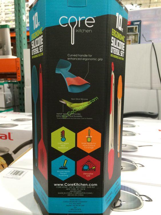 Core Kitchen 10PC Ergonomic Silicone Tool Set CostcoChaser