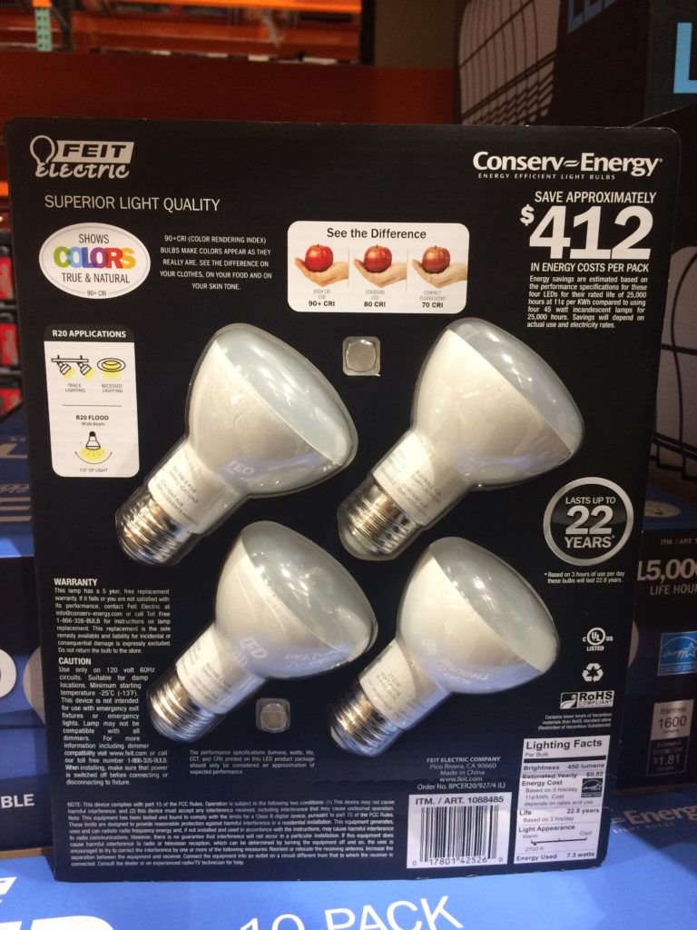 Costco1088485FeitElectricLEDR20Floodback CostcoChaser
