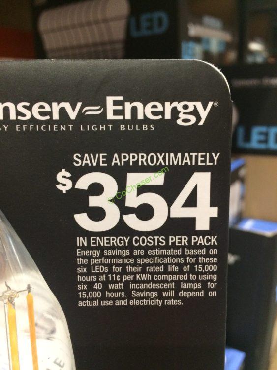 Feit Electric Led Chandelier Bulbs 6 Pack CostcoChaser