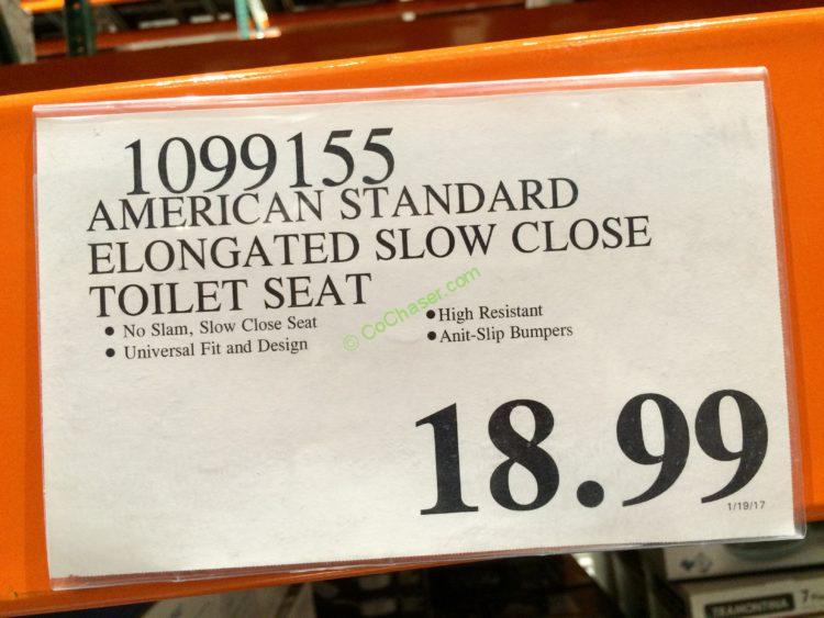 Costco1099155AmericanStandardElongatedSlowCloseToiletSeattag