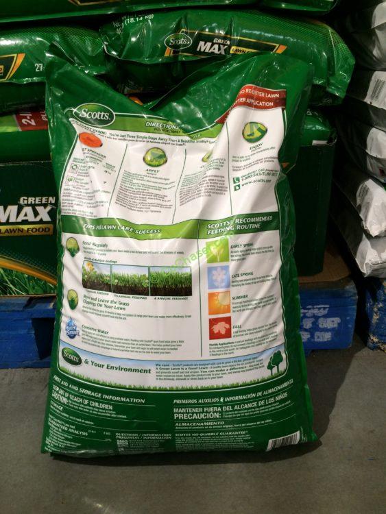 Costco1149113ScottsGreenmaxLawnFoodbag CostcoChaser
