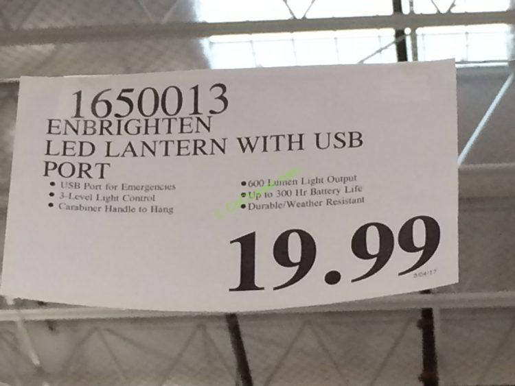 Costco-1650013-Enbrighten-LED-Lantern-with-USB-Port-tag