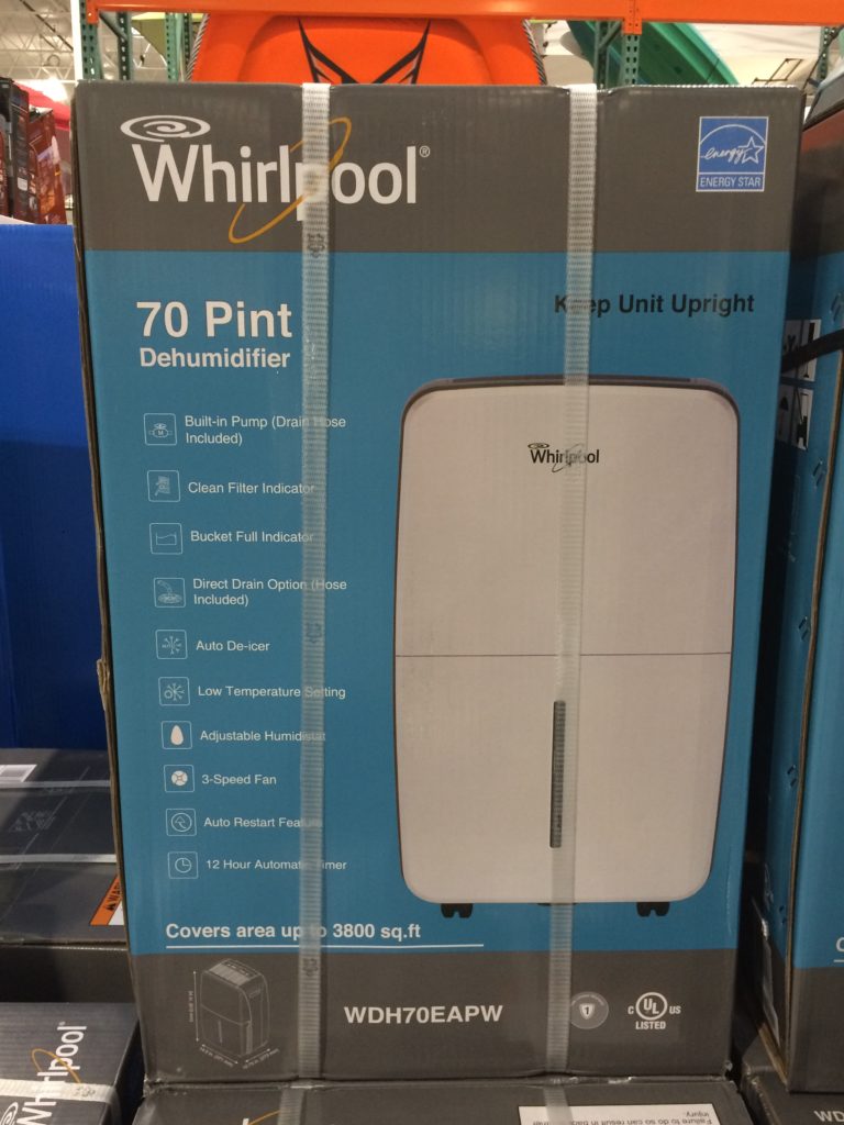 Costco2944894Whirlpool70PintDehumidifierbox CostcoChaser