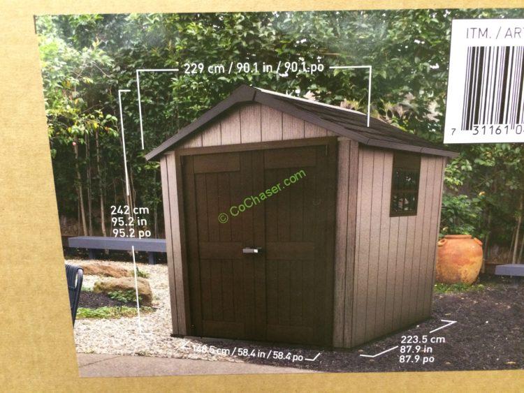 Keter 7.5’ X 7’ Resin Outdoor Storage Shed – CostcoChaser