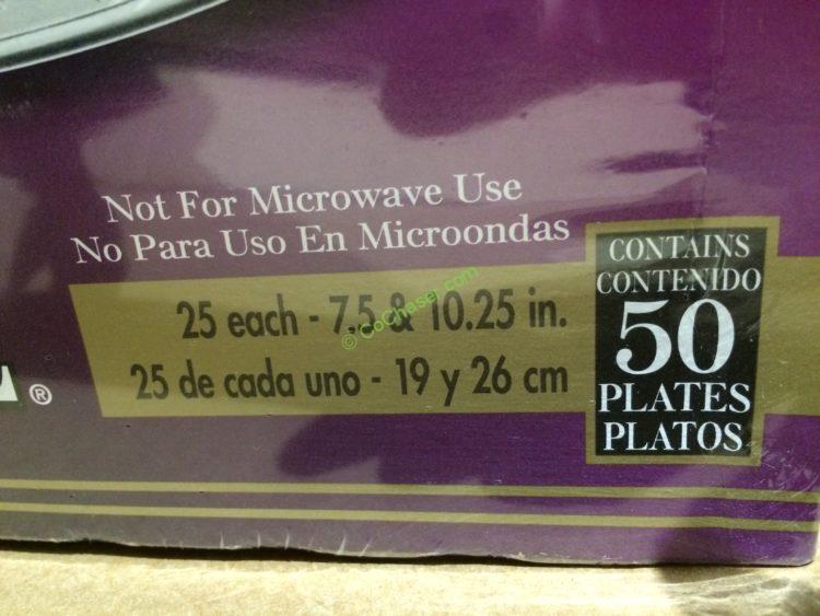Elegantware Clear Plate Combo Pack 50 Count CostcoChaser