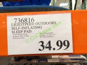 Costco-736816-Lighstpeed-Outdoors-Self-inflating-Sleep-Pad-tag