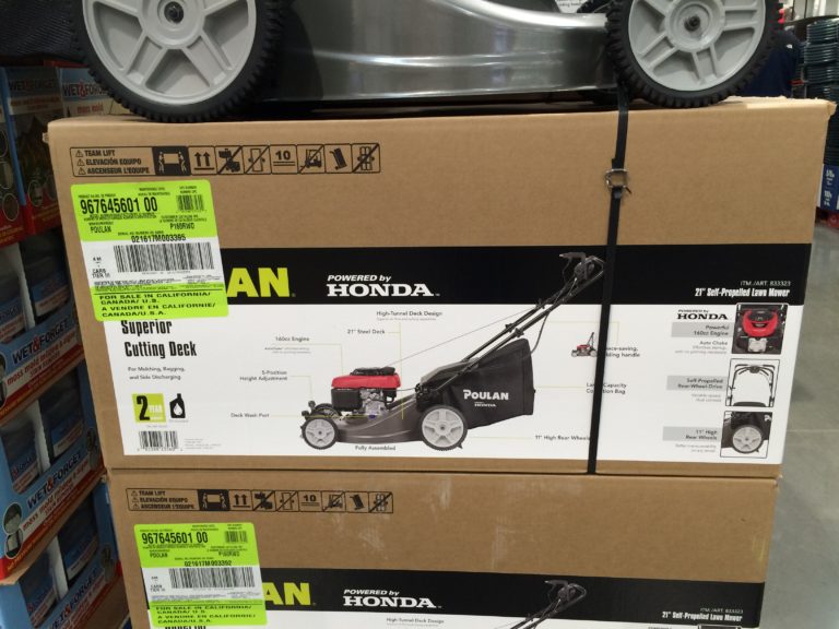 Costco833323PoulanSelfPropelledMowerPowered byHondabox