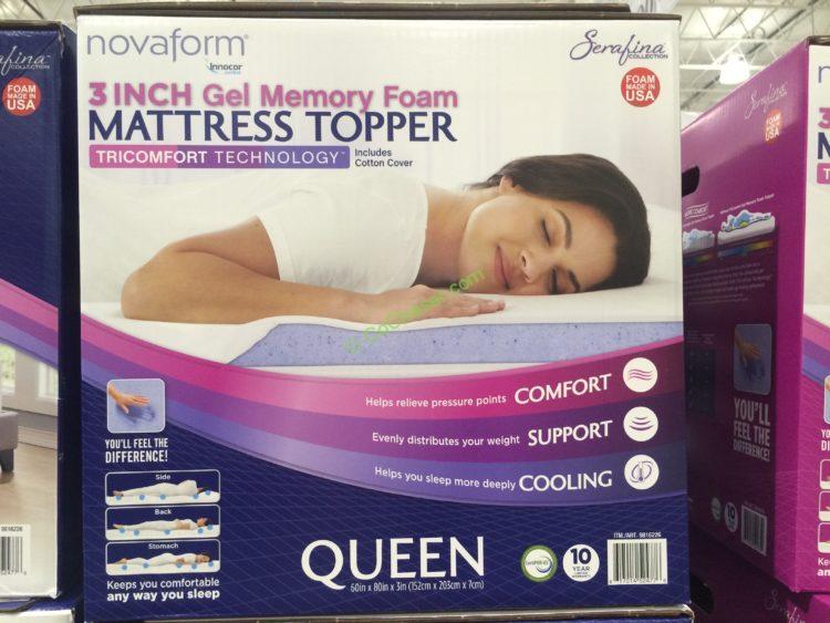 Costco-9816226-9816227-Novaform-Serafina-TriComfort-Memory-Form-Mattress-Topper