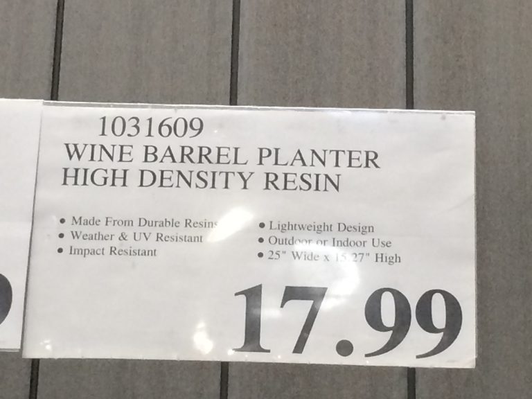 Wine Barrel Planter High Density Resin CostcoChaser