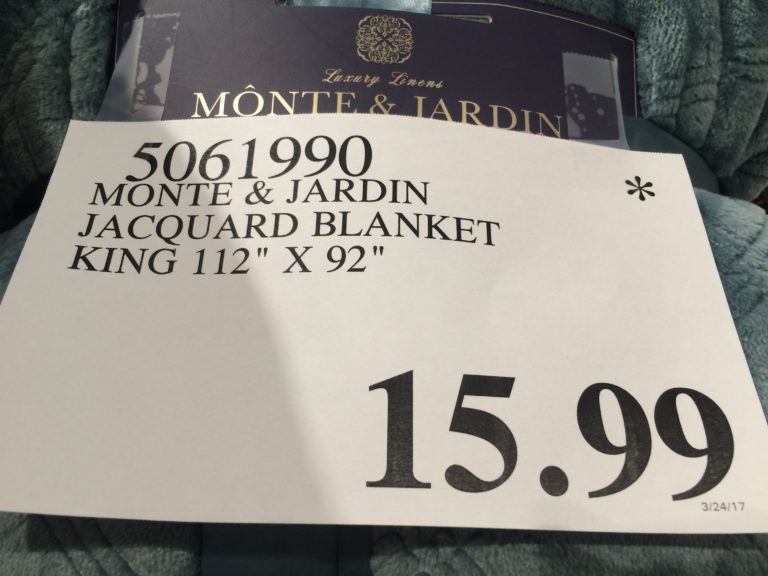 Monte & Jarden Jacquard Velvet Blanket Queen & King CostcoChaser