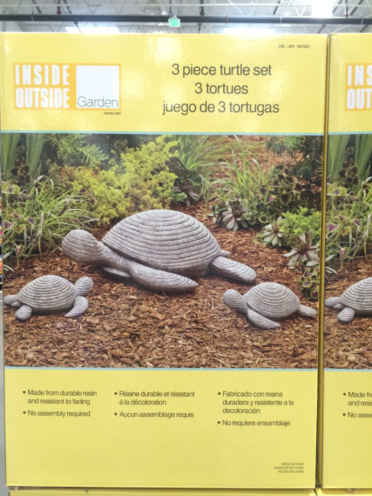 Set of 3 Turtle Outdoor Statues by Inside Outside Garden CostcoChaser