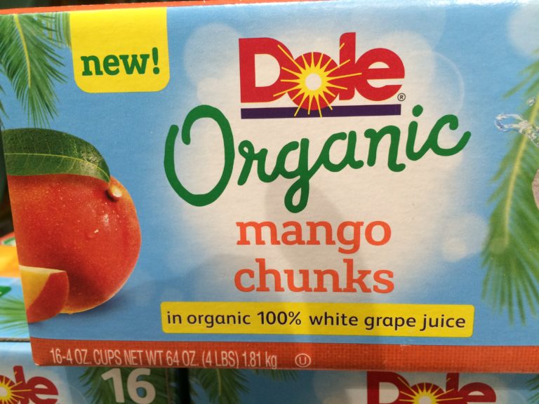 Dole Organic Mango Chunks 16/4 Ounce Cups CostcoChaser