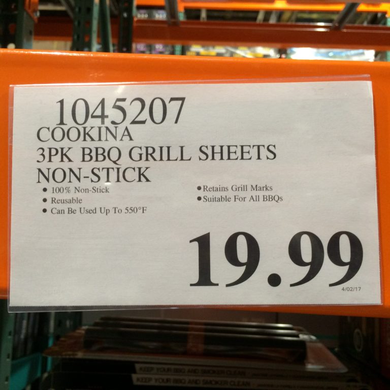 Costco1045207Cookina3PKBBQGrillSheetsNONSticktag CostcoChaser
