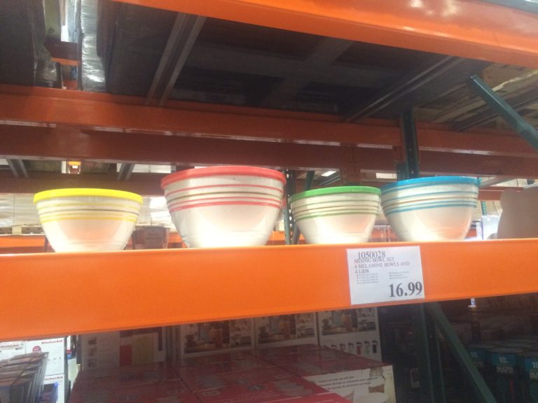 4 Melamine Mixing Bowls Set with Lids CostcoChaser
