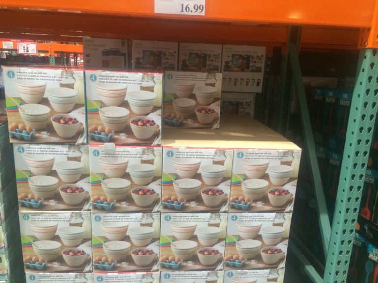 4 Melamine Mixing Bowls Set with Lids CostcoChaser