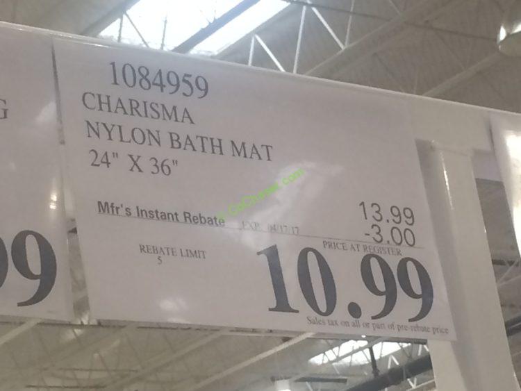 Charisma Nylon Bath Mat 24 X 36” CostcoChaser