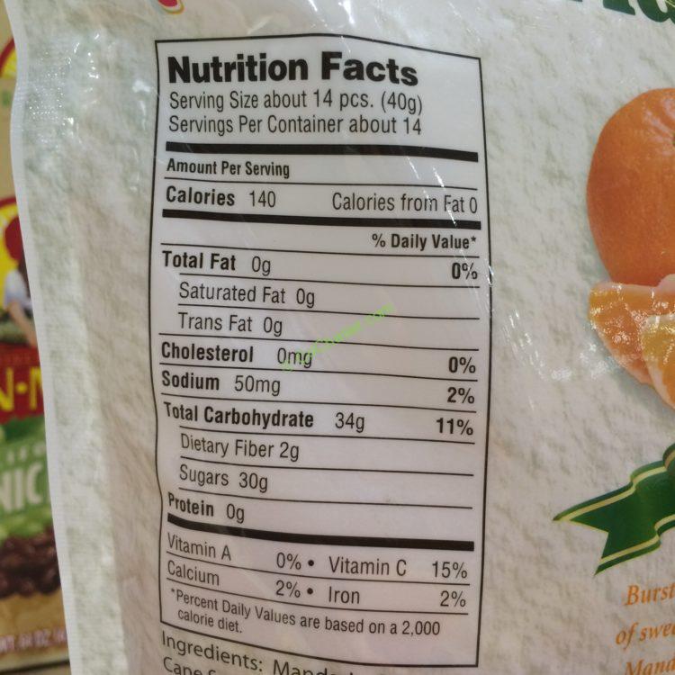 Costco-1090663-Sun-Tropics-Dried-Mandarin-Oranges-chart