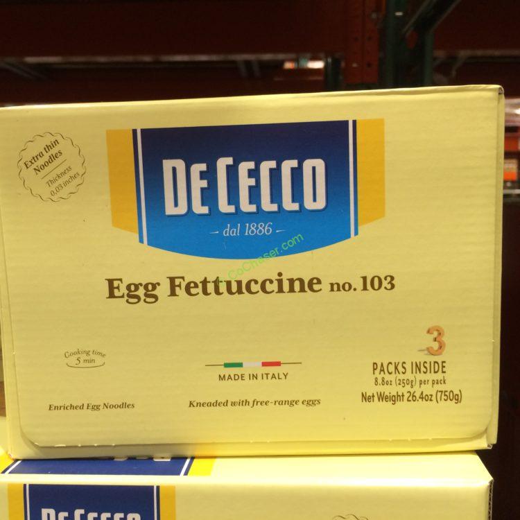 Costco1091347DececcoEggNestedFettuccinespec1 CostcoChaser