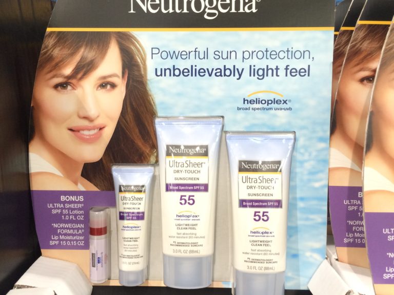 Neutrogena Ultra Sheer Sunscreen Lotion SPF 55,2pack 3.0 oz. with Lip