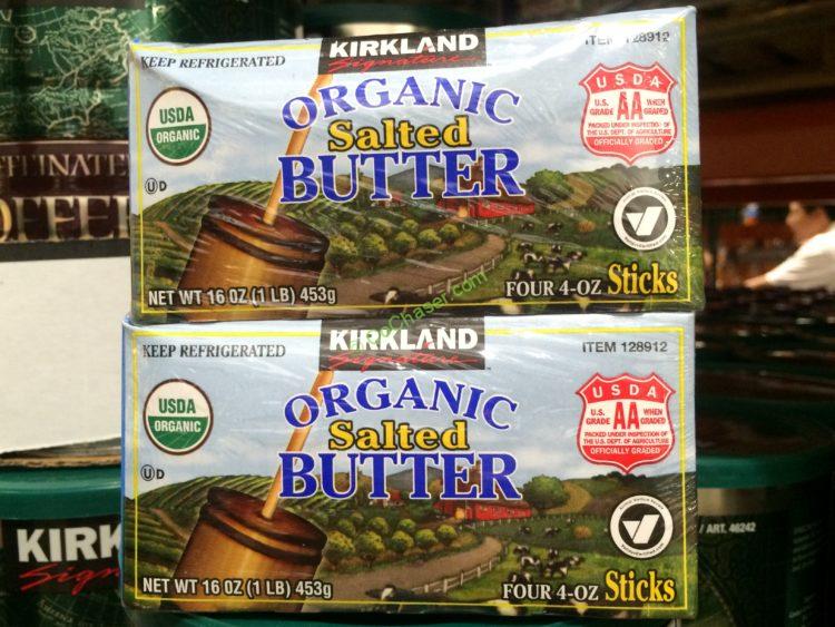 Kirkland Signature Organic Salted Butter QRTS 2/1 Pound Packages