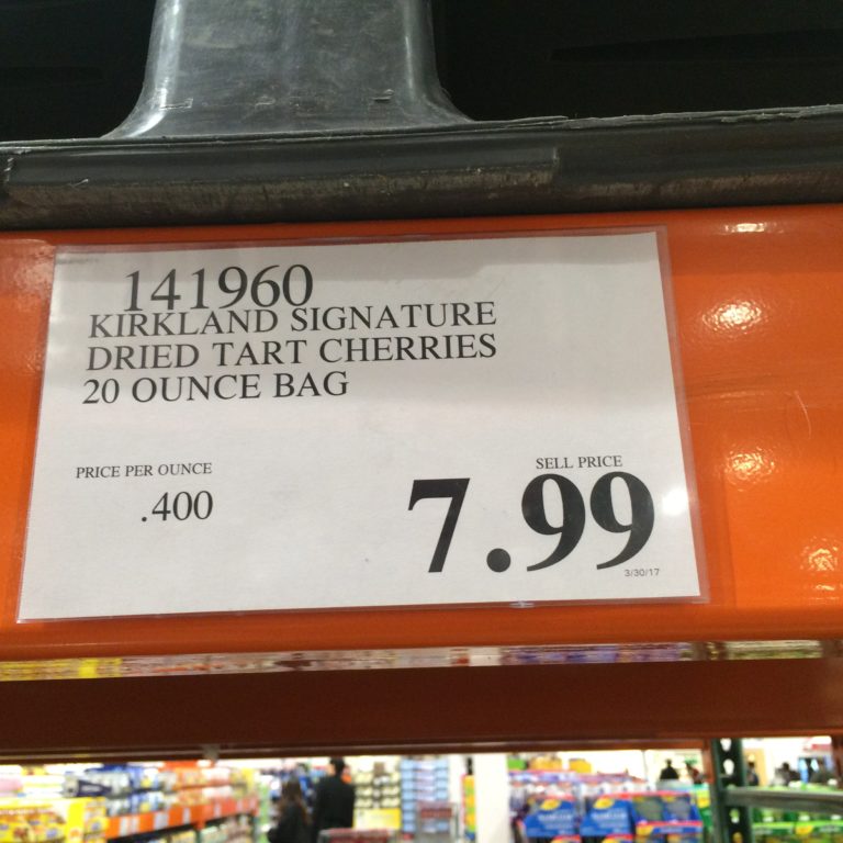 Kirkland Signature Dried Tart Cherries 20 Ounce bag CostcoChaser