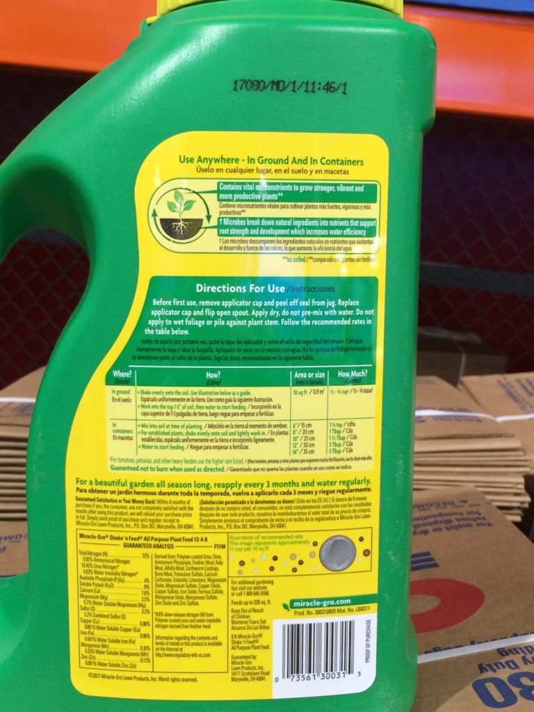 Costco3003108MiracleGROShakeNFeedAllPurposeFertilizerinf